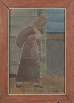 Veikko Vionoja, oil on canvas, signed and dated -73.