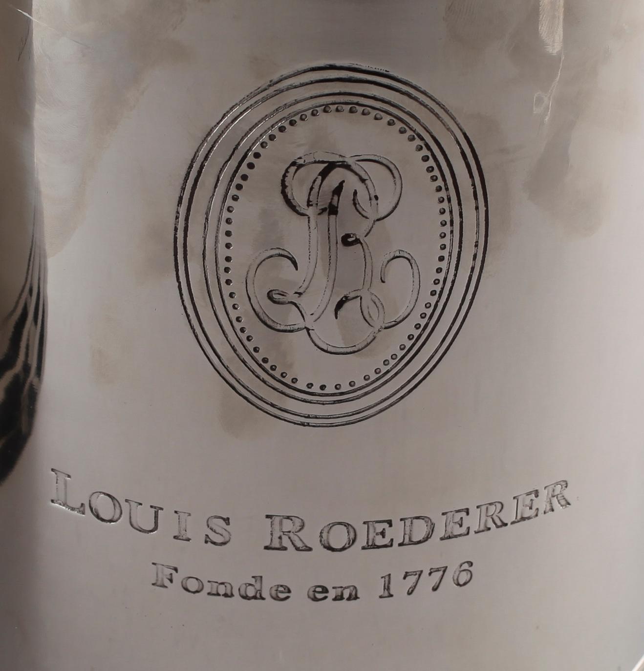 CHAMPGNEKYLARE, 2 st, försilvrad metall, Louis Roederer, 2000-tal.