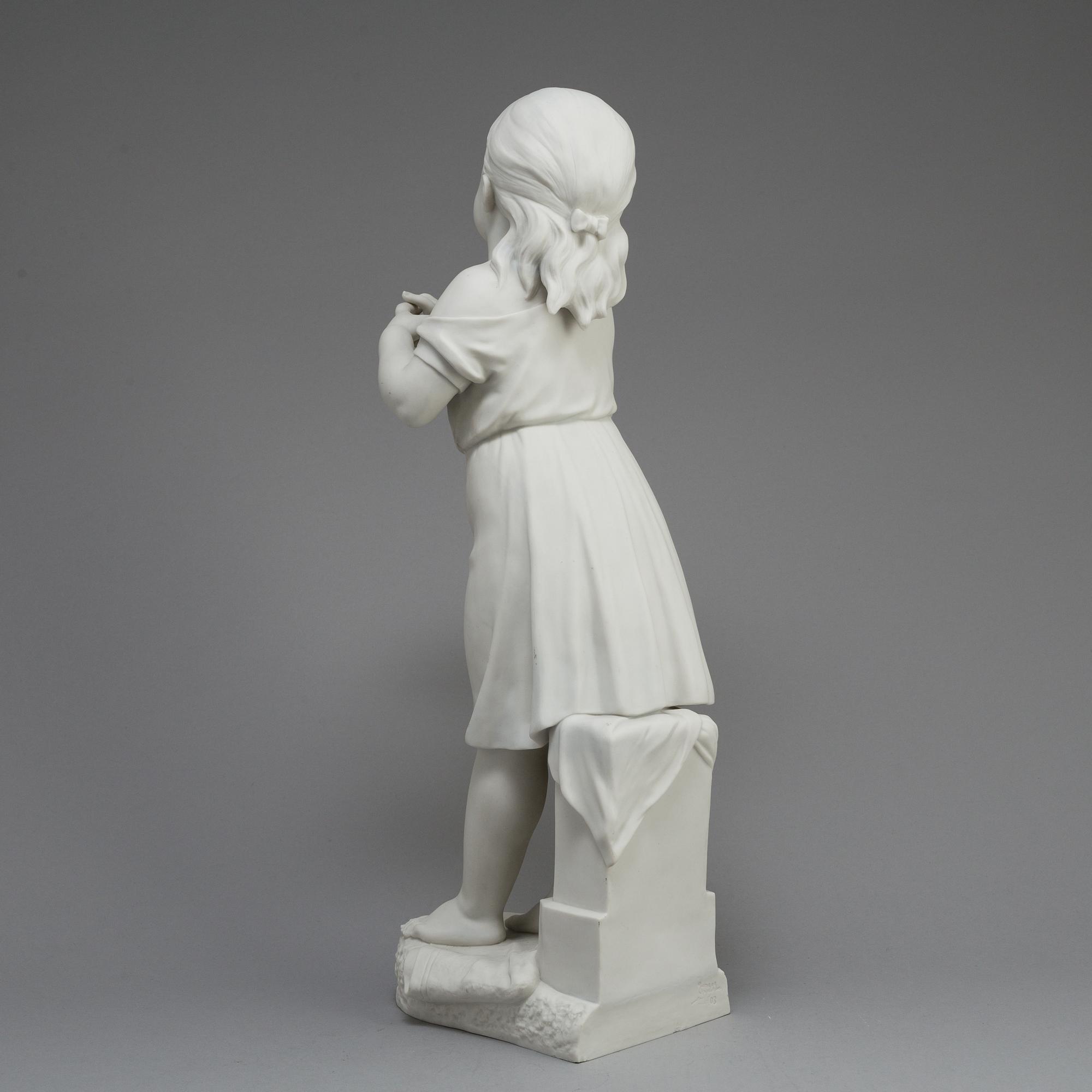 FIGUR, parian, Gustafsberg 1903.