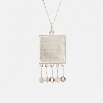 Jorma Laine, pendant with a chain in silver.