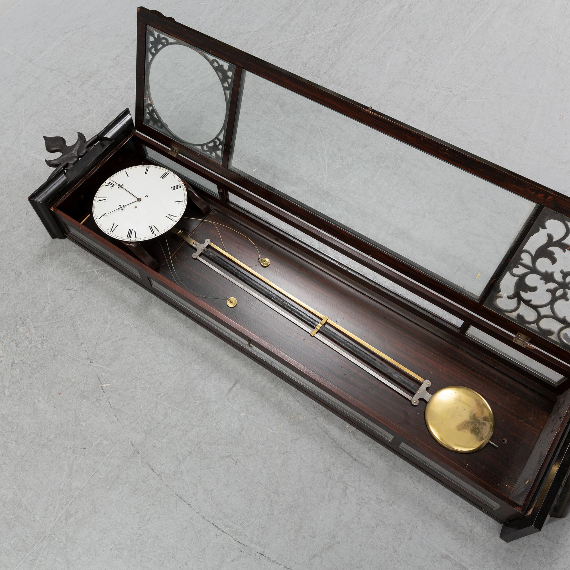 Wall clock, late 19th-century.