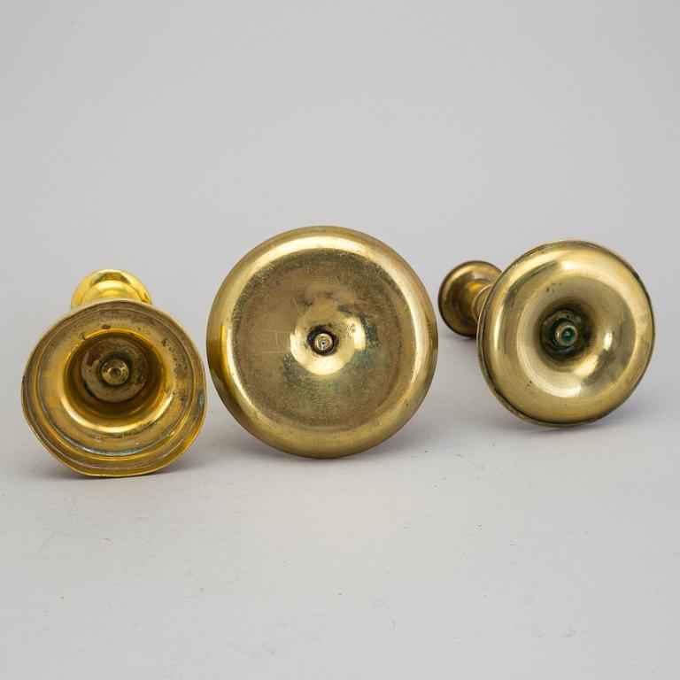 Six candlesticks, 1700-/1800s.