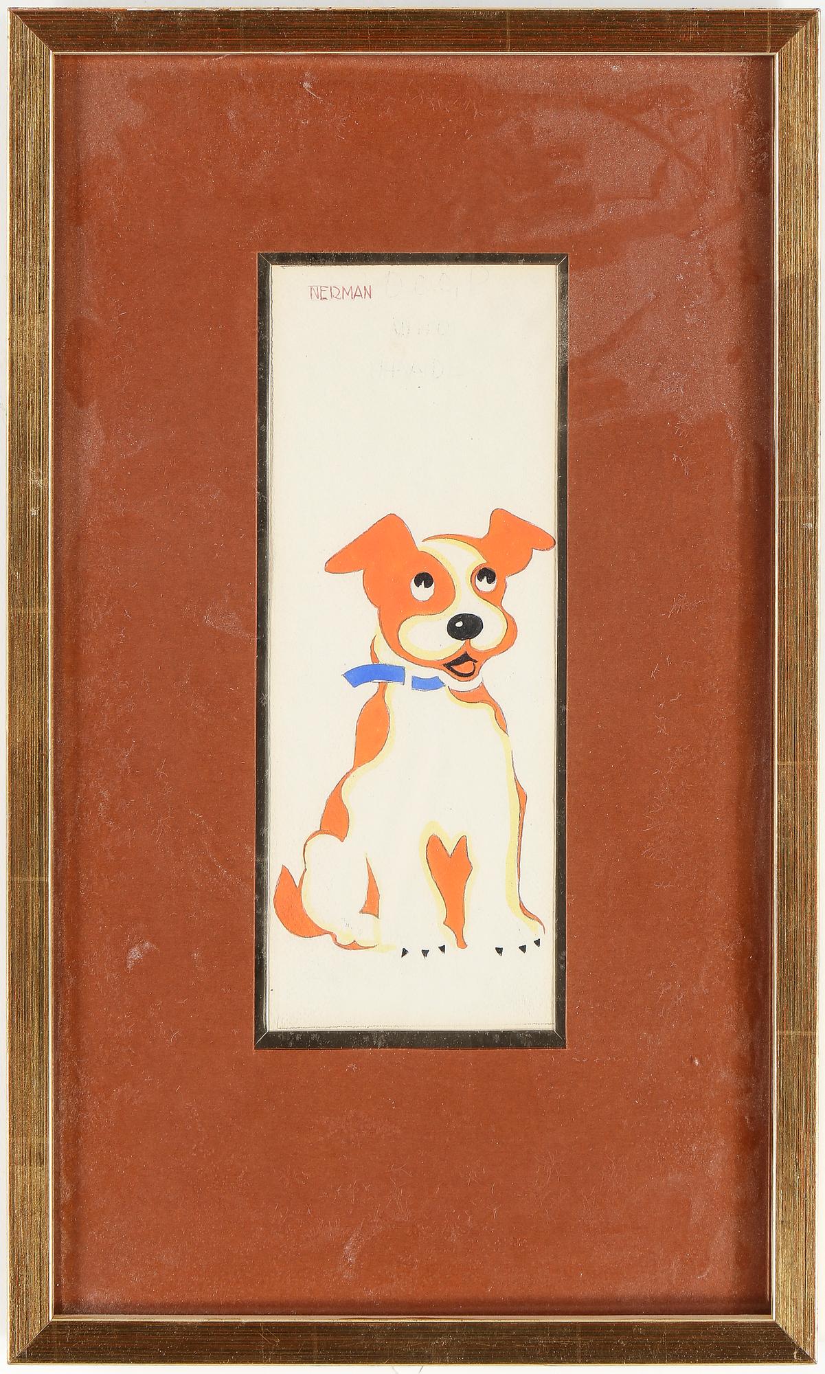 EINAR NERMAN, gouache, signerad.