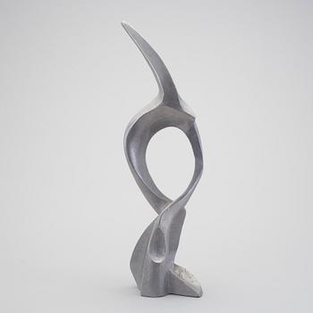 A JOHAN HELMER ZACKRISSON, "JACK ZAN" polished aluminium sculpture, signed.