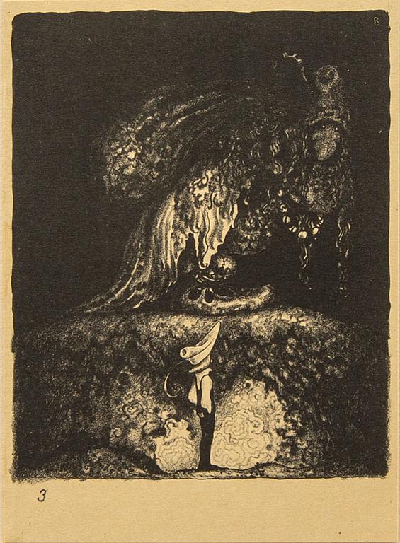 John Bauer, "Troll" tio litografier i mapp.