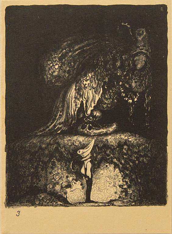 John Bauer, "Troll" ten lithographs in a folder.