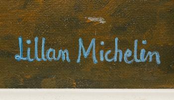 LILLAN MICHELIN, olja på duk, signerad.