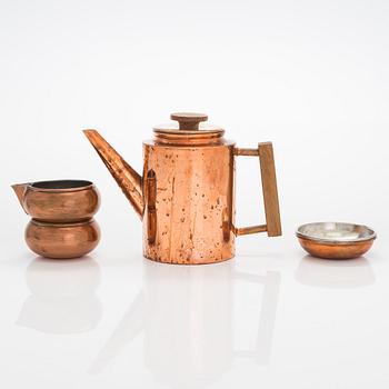 Maija Heikinheimo, a mid-20th-century 5-piece coffee set by Valaistustyö for Artek.