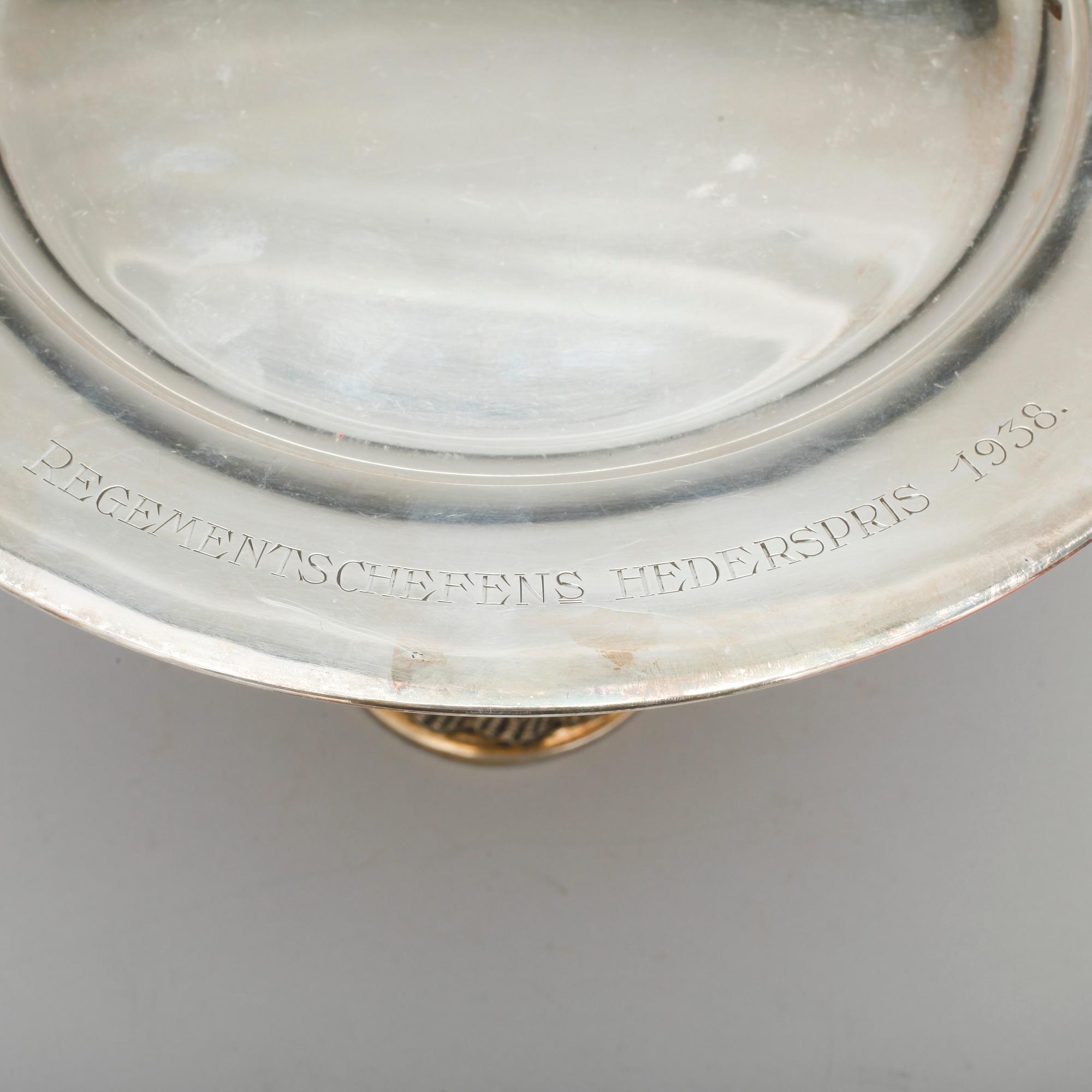 PARTI SILVER, 16 delar, bland annat Birmingham, England, 1917, vikt ca 607 gram.