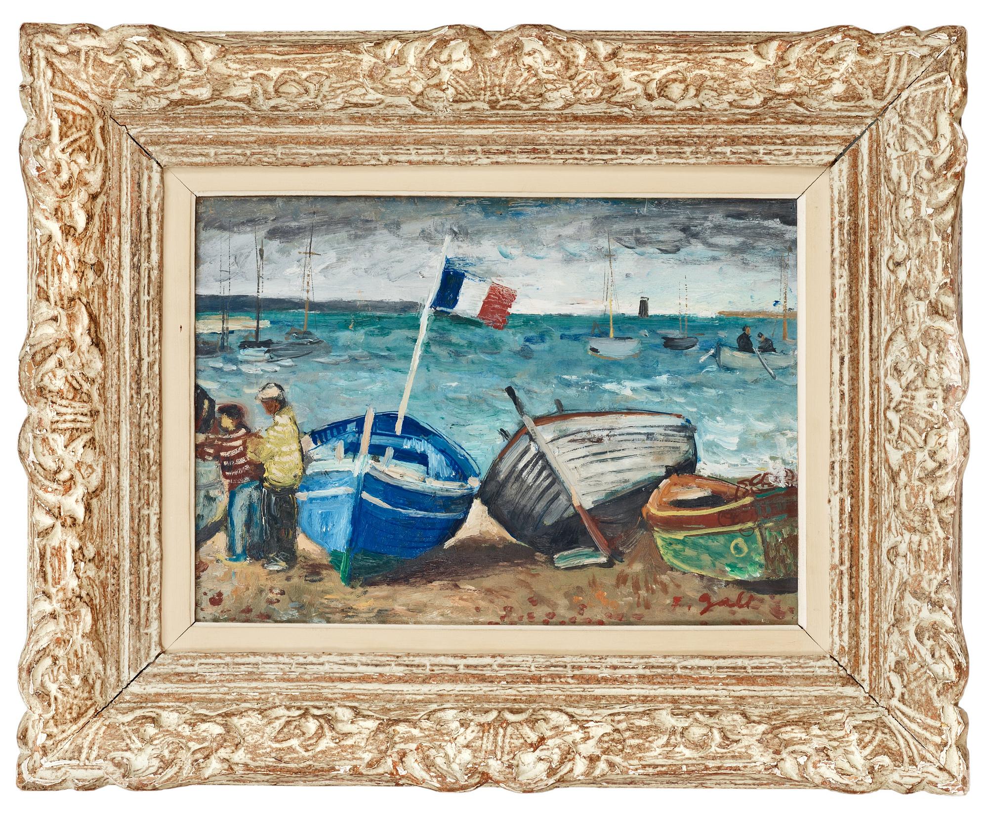 Francois Gall, "Fiskebåtar III, Cannes".