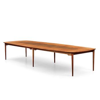 365. Finn Juhl, a unique conference table by Bovirke, Denmark, 1950's.