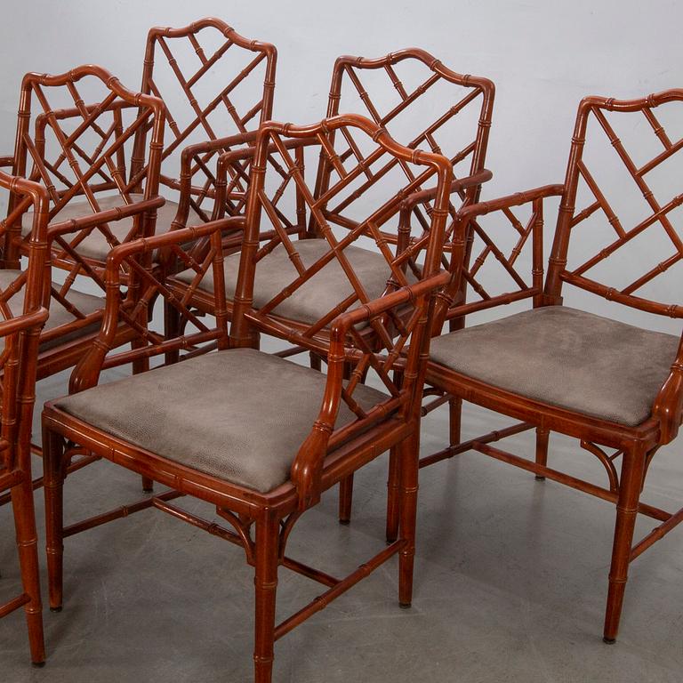 Six Miranda of Sweden armchairs.