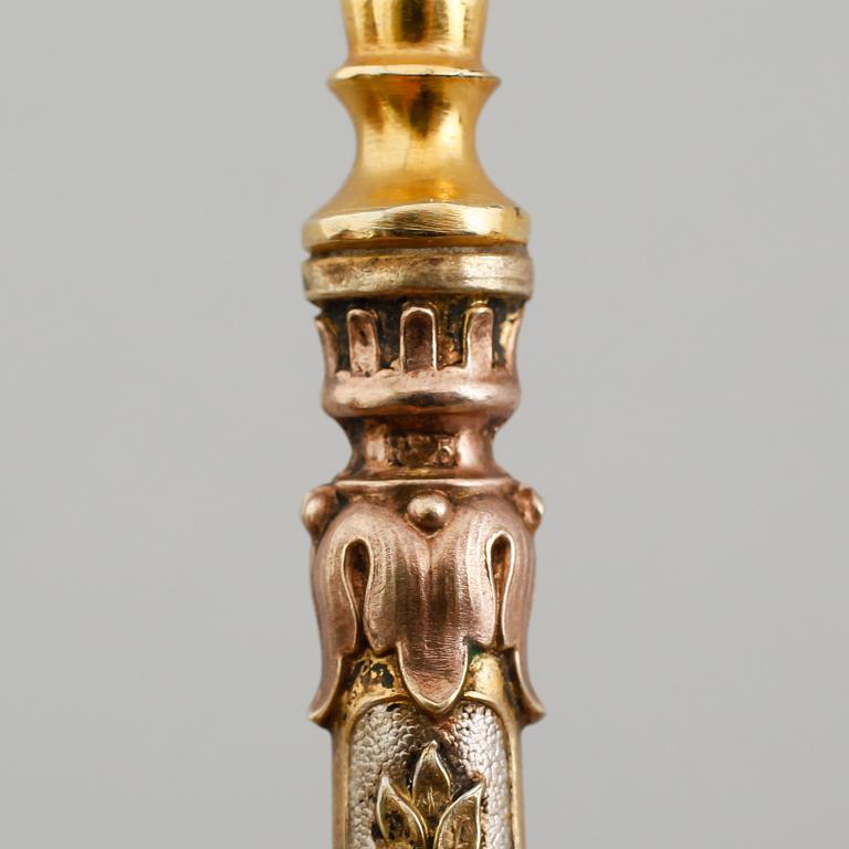 GAFFLAR, 6 st, silver, omkring år 1900.