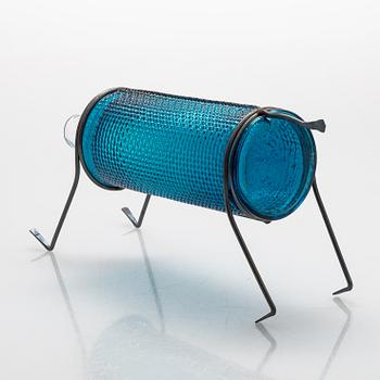 Markku Salo, glasskulptur, "Billnäsin Pinkoja", signerad Markku Salo Nuutajärvi 74/100.