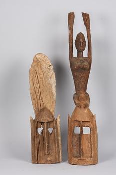 MASKER, 2 st. Afrika.