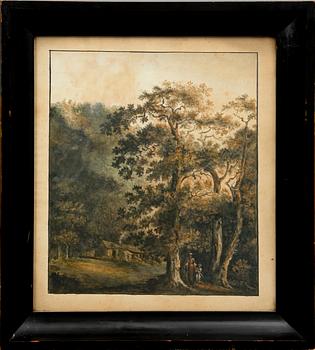 Carl Johan Fahlcrantz · CARL JOHAN FAHLCRANTZ, hans art, akvarell, ej sign.