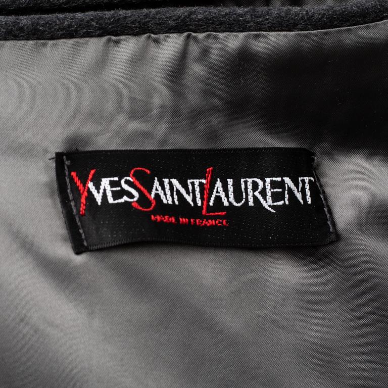 YVES SAINT LAURENT, a wool coat.