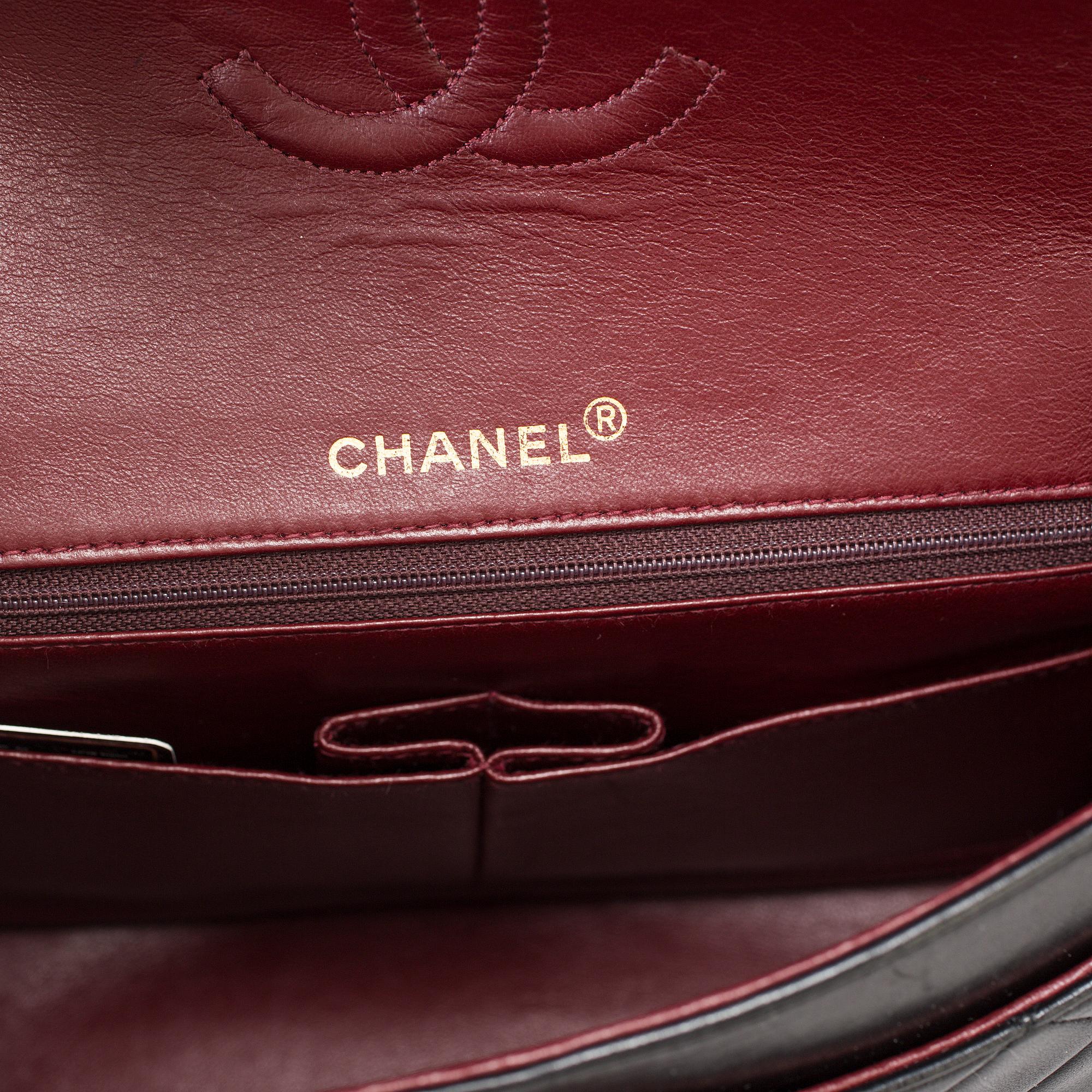 A "Double Flap bag" by Chanel.