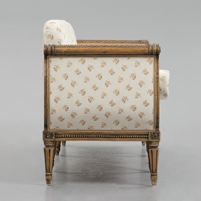 A Gustavian sofa by E. Öhrmark (master in Stockholm 1777-1813).