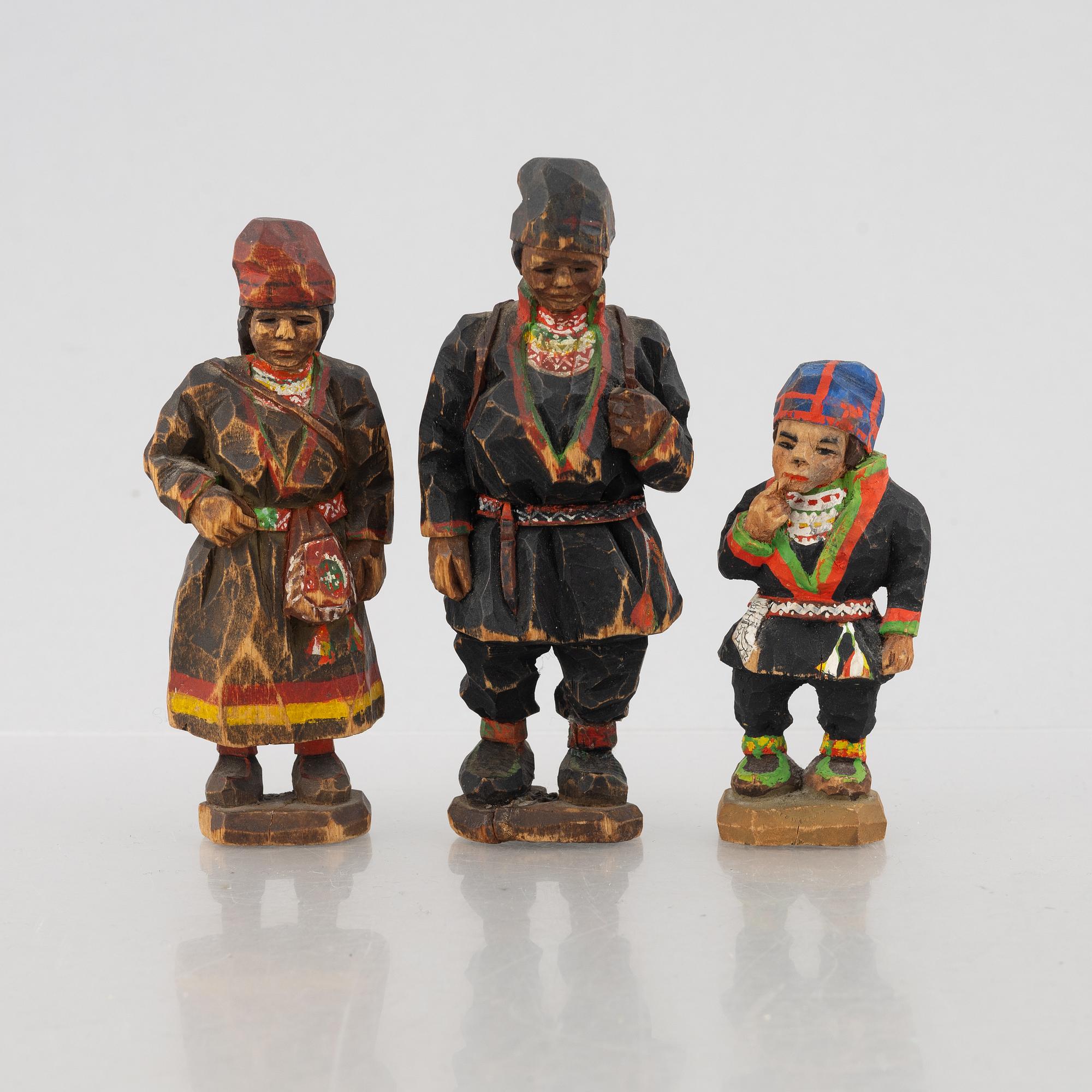 Torborg Lindberg, figurines, 3 pcs.