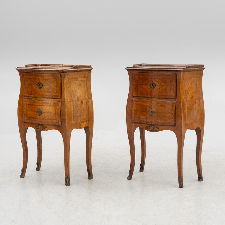 A pair of Chests of drawers, Louis XIV, probably Italy, mid-18th century.