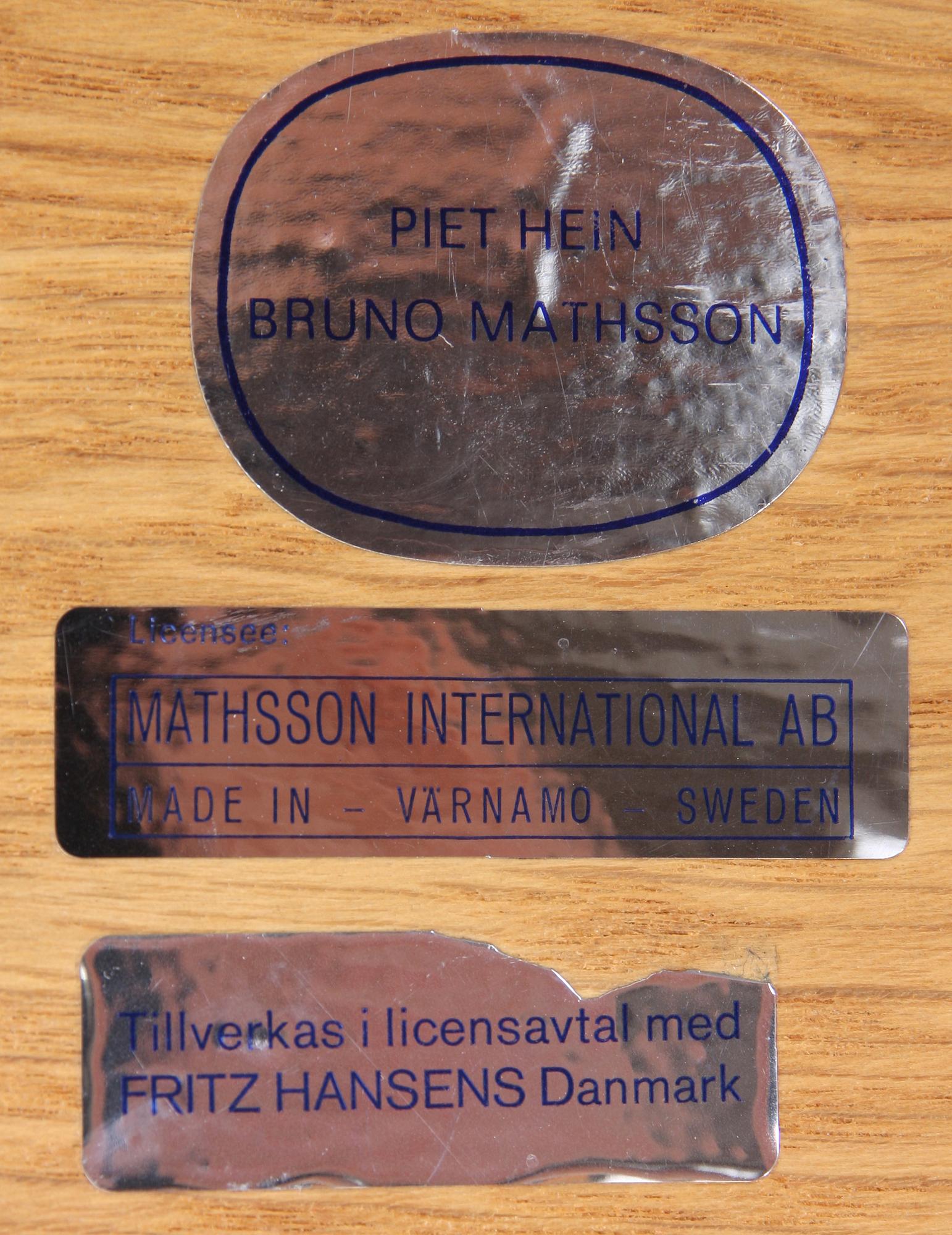 KONFERENSBORD, "Superellips", Piet Hein o Bruno Mathsson, Fritz Hansen för Mathson International.