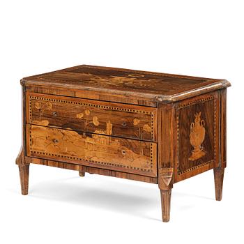 209. A presumably Italien Louis XVI miniature commode.
