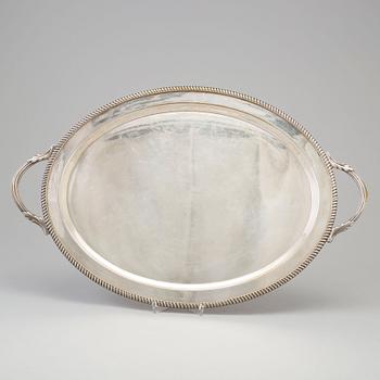 A silverplated tray, WMF, Germany, 1920´s.