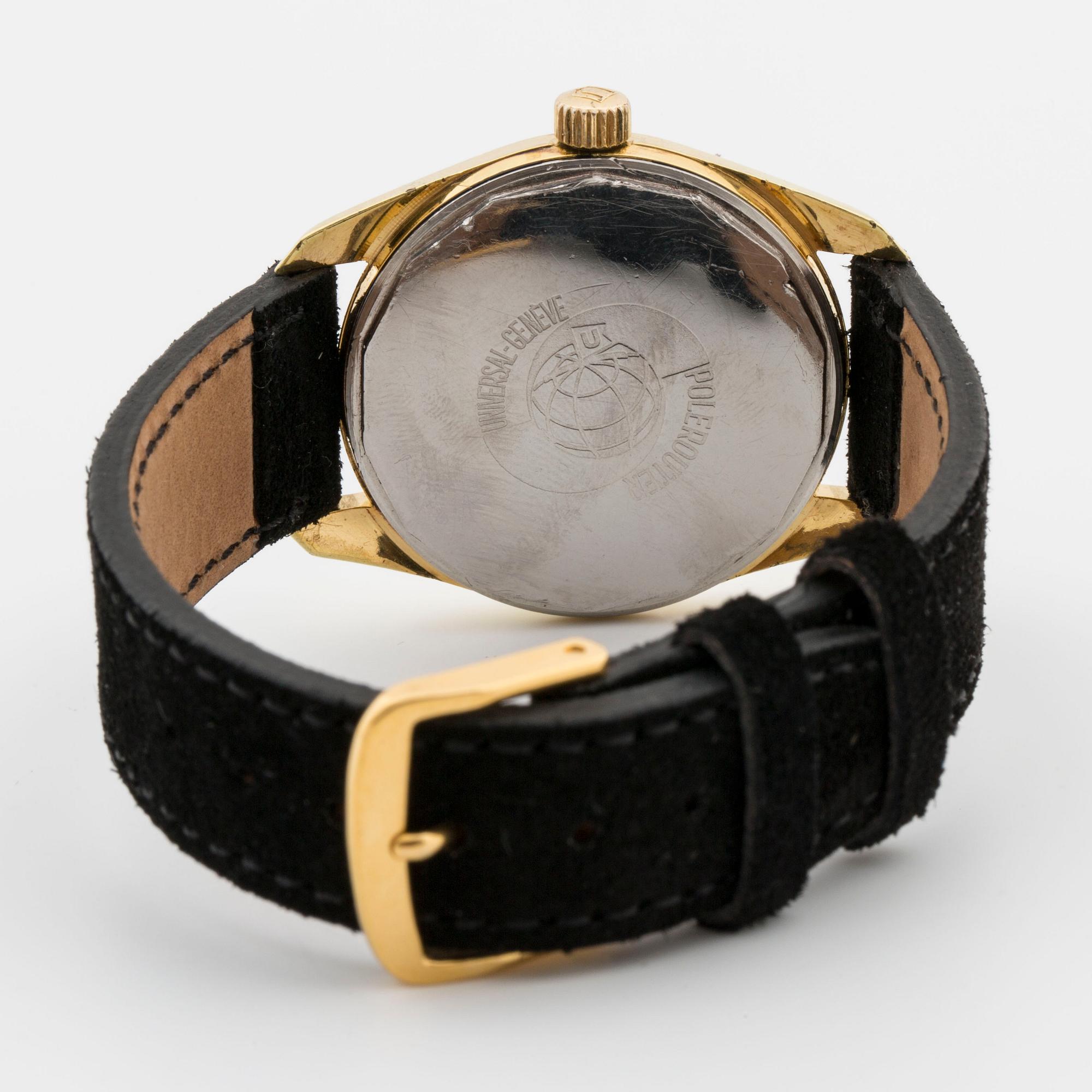 UNIVERSAL GENÈVE, Polerouter Date, wristwatch 34 mm,