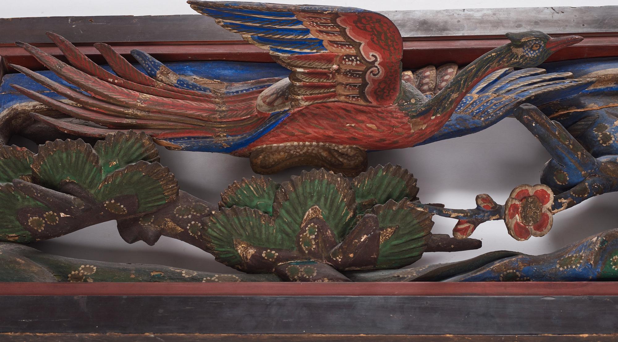 A wooden relief, Qing dynasty, 18th Century.