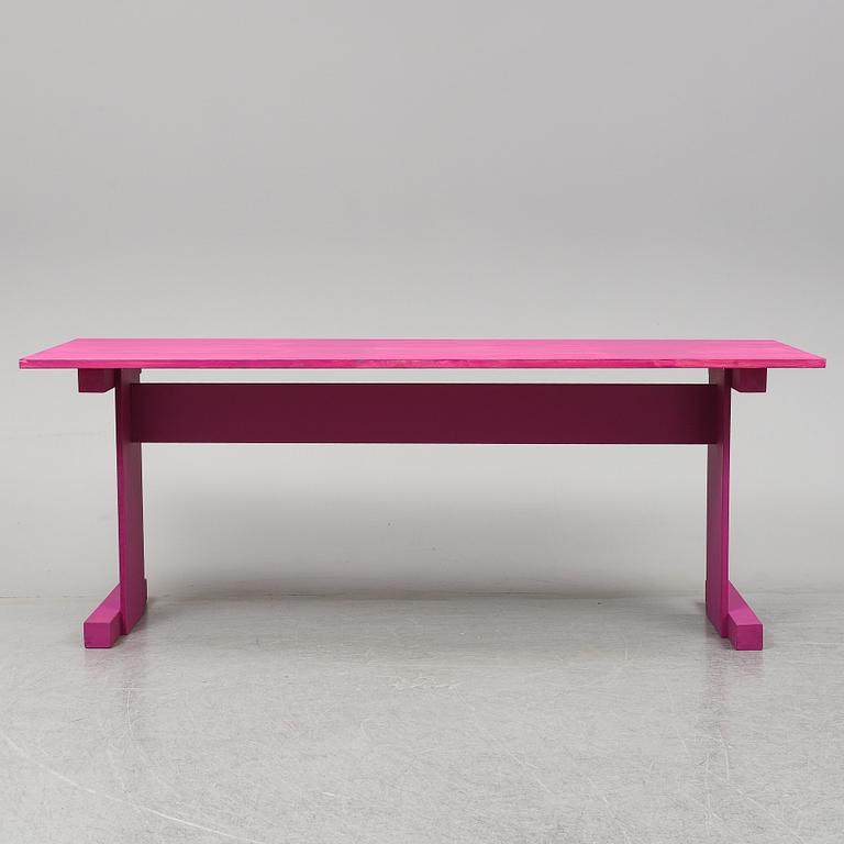 FREDRIK PAULSEN, a table executed for the Design bar "Fredriks Fun Fair" at the Stockholm Furniture and Light Fair, 2020.