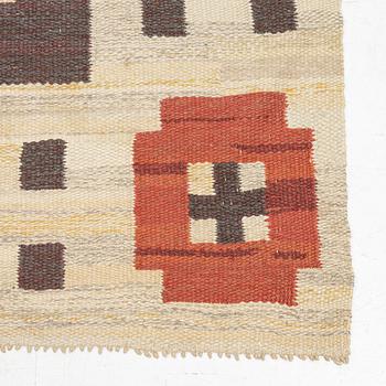 Rug, flatweave, Sweden, approx. 287 x 142 cm.