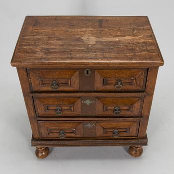 Byrå, senbarock, England, 1700-talets mitt och 1900-tal.