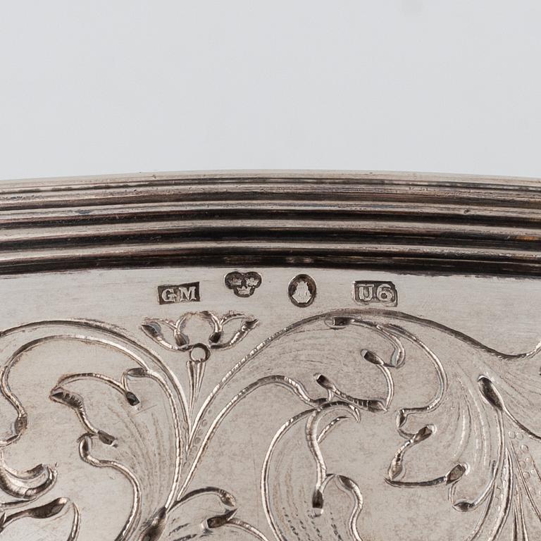 A pair of Swedish silver sugar bowls, marks of Gustaf Möllenborg, Stockholm 1898.