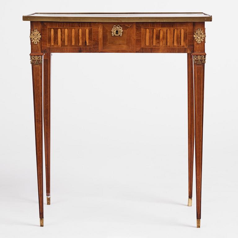 A Gustavian marquetry table by P. Rundgren (active 1779-1785), executed in the workshop of G. Iwersson.