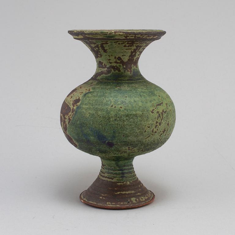 KYLLIKKI SALMENHAARA, a mid 20th century stoneware vase, signed, Arabia, Finland.