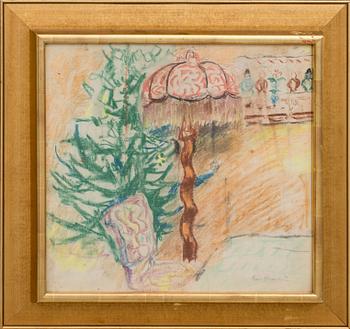 ERIC HALLSTRÖM, pastel, signed,