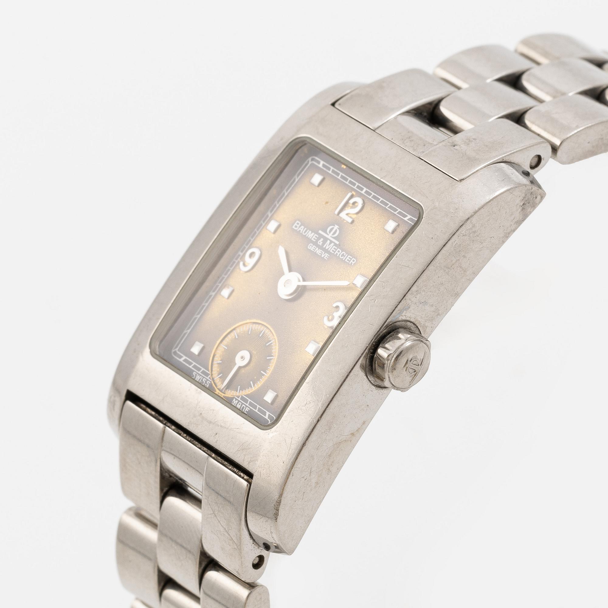 Baume & Mercier, Hampton, "Tropical Dial", wristwatch, 20 x 26 (34) mm.