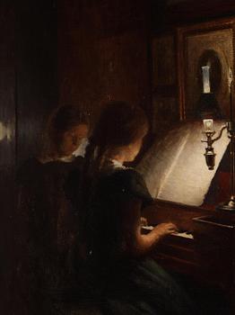 Peter Ilsted, Evening music at the piano.