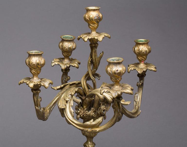KANDELABER, Louis XV-stil.