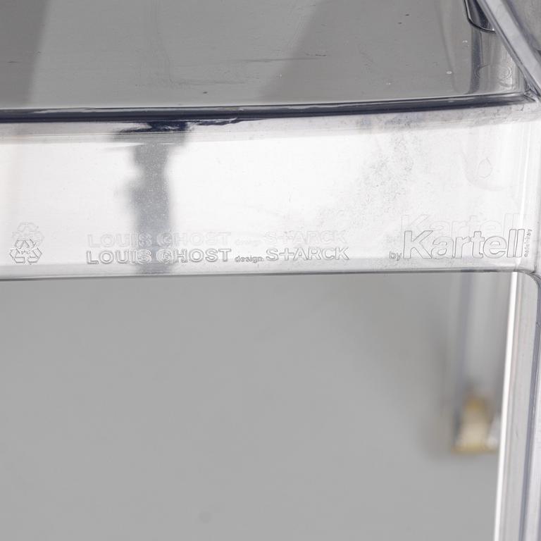 Philippe Starck, stolar, 6 st, "Louis Ghost", Kartell, Italien.