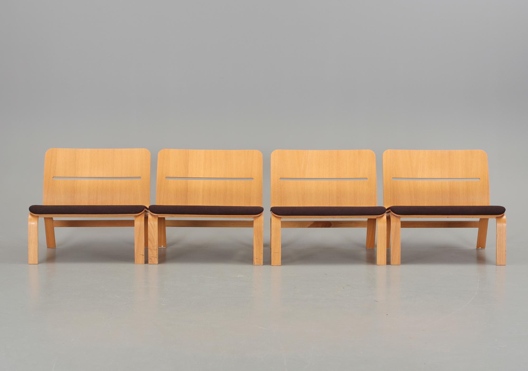 FÅTÖLJER, 4 st, "Bowie", Mårten Claesson, Eero Koivisto och Ola Rune, David Design, 2000-tal.