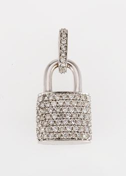 675. PENDANT, brilliant cut diamonds, tot. app. 1.50 cts.