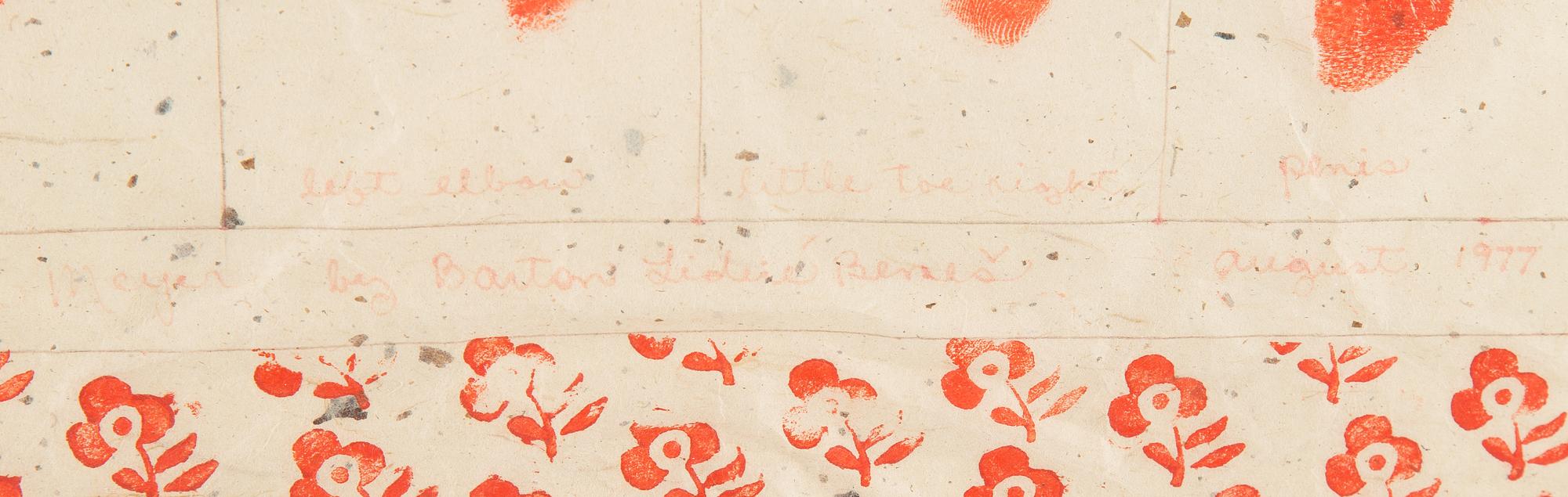 BARTON LIDICE BENES, mixed media, signed and dated 1977.