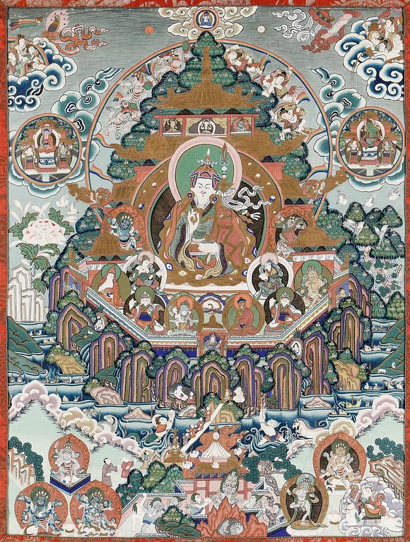 THANGKA, Tibet, 1900-tal.