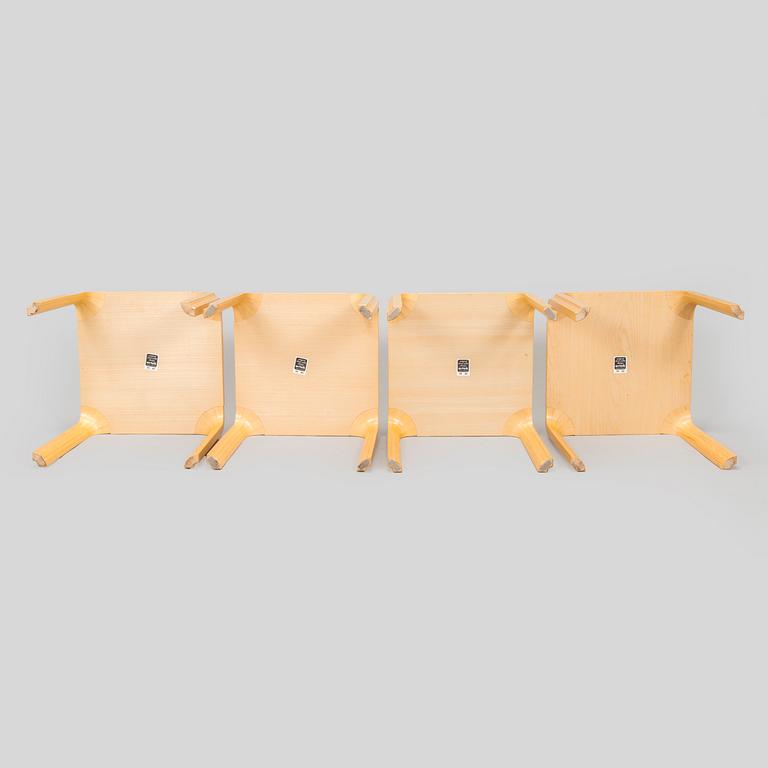 Alvar Aalto, pallar, 4 st, modell X601, Artek 1999.