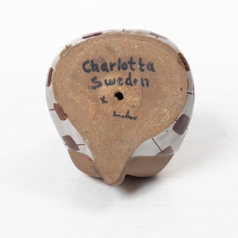 Lisa Larson, a 'Charlotta' stoneware figurine from the series 'ABC-flockorna', Gustavsberg, Sweden.