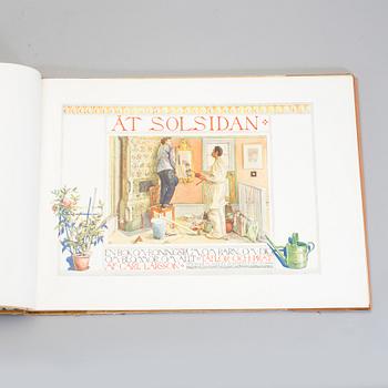 BÖCKER, 3 st, Carl Larsson, "Åt Solsidan", "Andras barn", "Larssons".