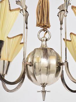 Elis Bergh, a Swedish Grace ceiling lamp, C.G. Hallberg, Stockholm, 1920s.