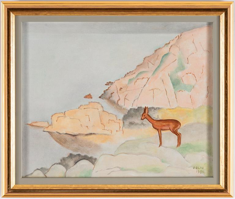 Einar Jolin, Deer by the water.